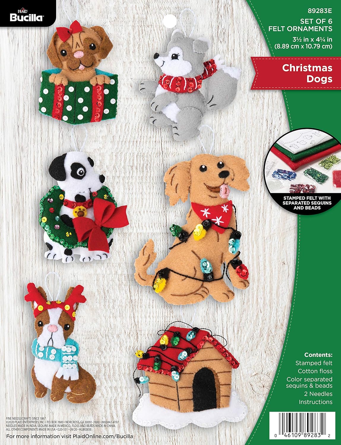 Christmas Dogs Ornaments